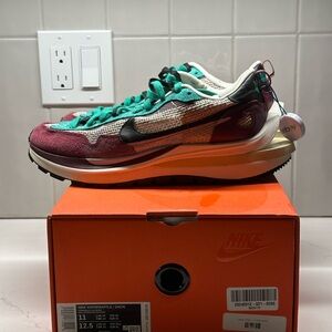 Nike Athletic Shoes in Burgundy and Teal